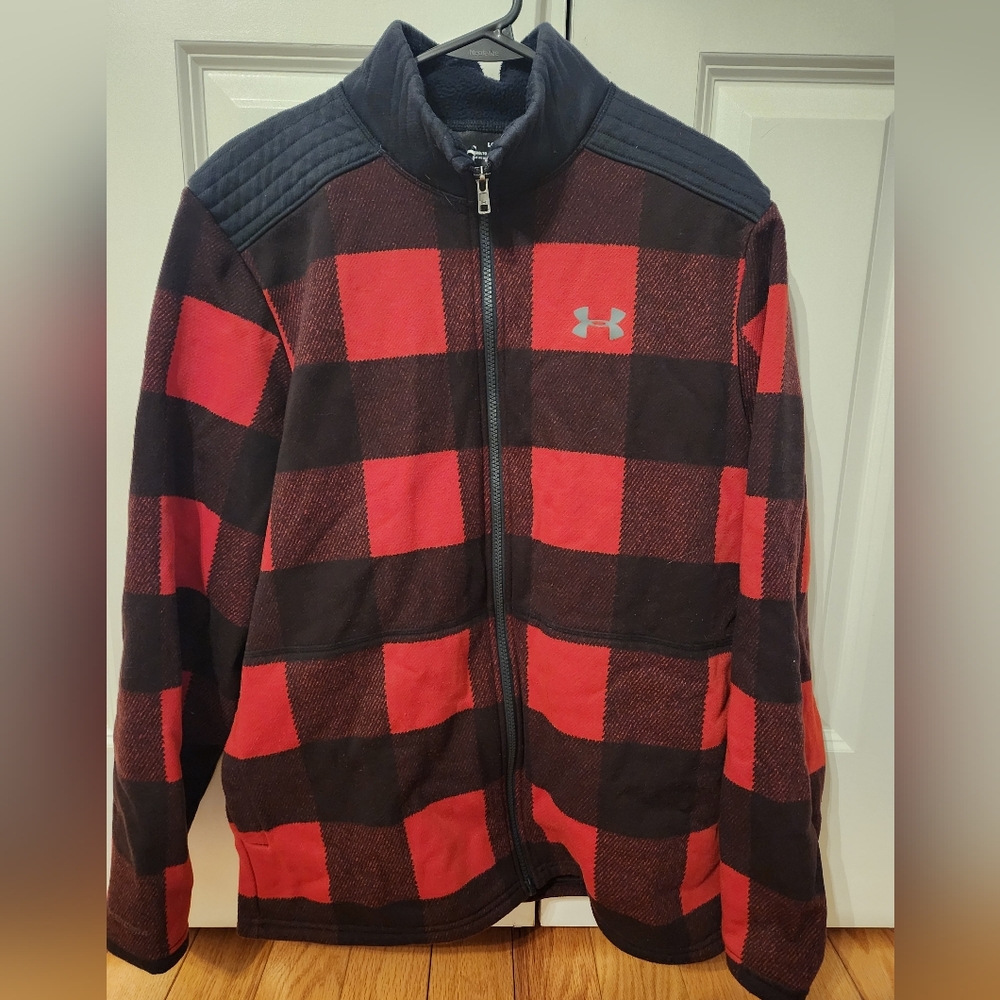 Under Armour Fleece Zipup. Size Large